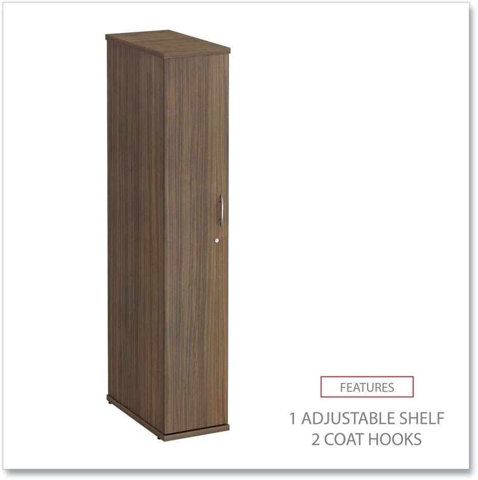 Alera Alera Valencia Series Wardrobe, 11.88w x 22.78d x 65h, Modern Walnut