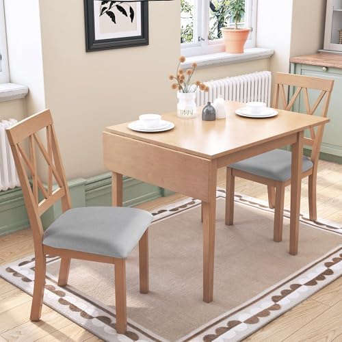 Merax Wooden 29"- 45" Folding Kitchen Table with Drop Leaf for Livi...