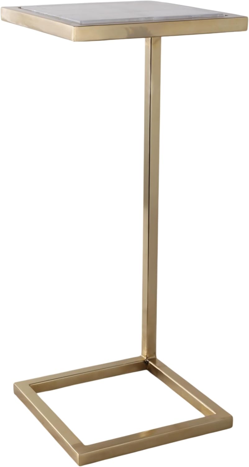 Home Decor End Table, Side Table, or Night Stand - Metal C-Shaped Accent Tabl...