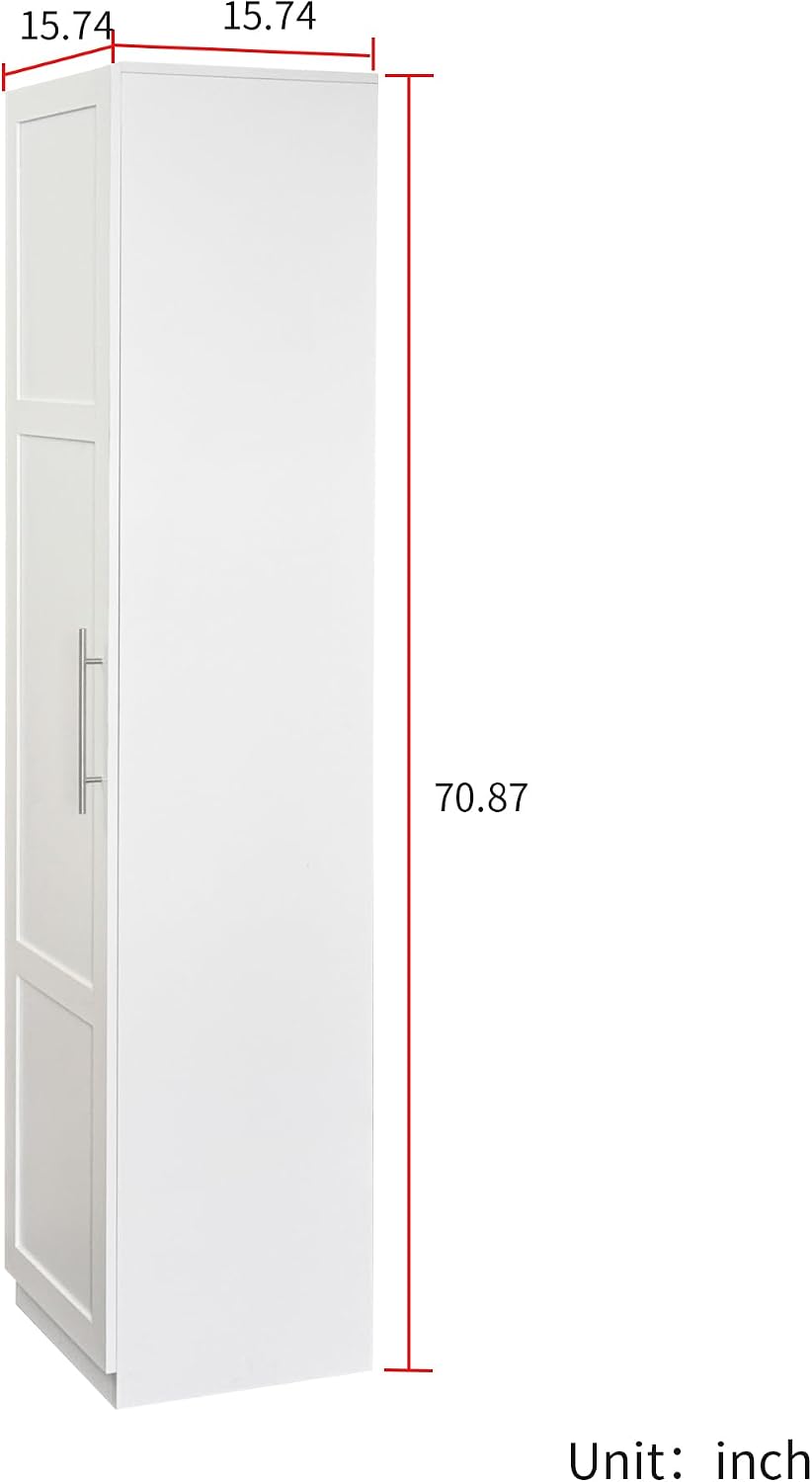Modern Freestanding Kitchen Pantry Cabinet,Wooden Storage Cabinet with Doors ...