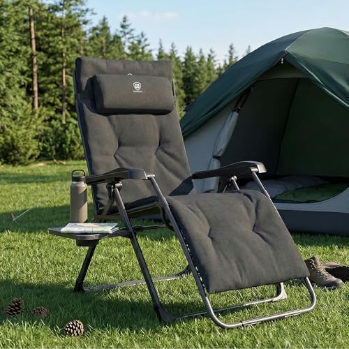 EVER ADVANCED Aluminum Zero Gravity Chair, 2.4" Padded, 350 lb Capacity