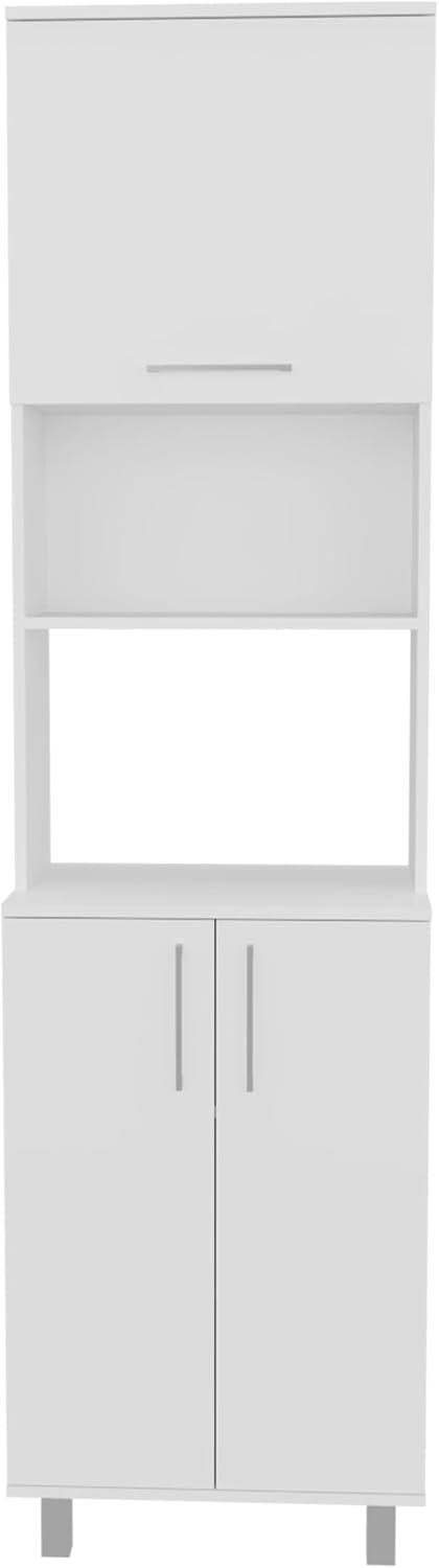 21.7" D*15.4" W*80.3" H Freestanding Kitchen Pantry with 4 She...