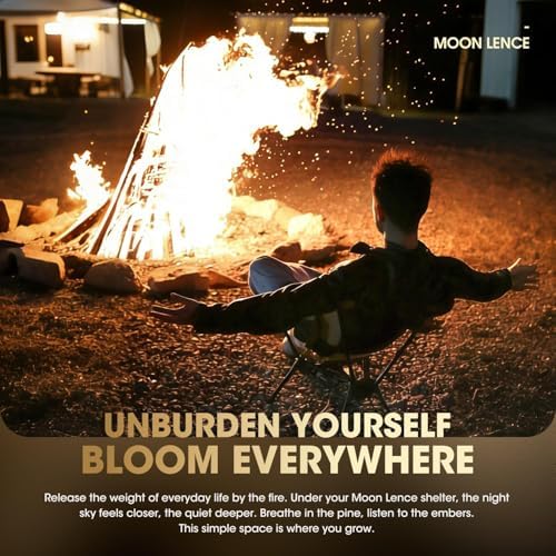MOON LENCE Portable Camping Chair Backpacking Chair - The 4th Generation Ultr...