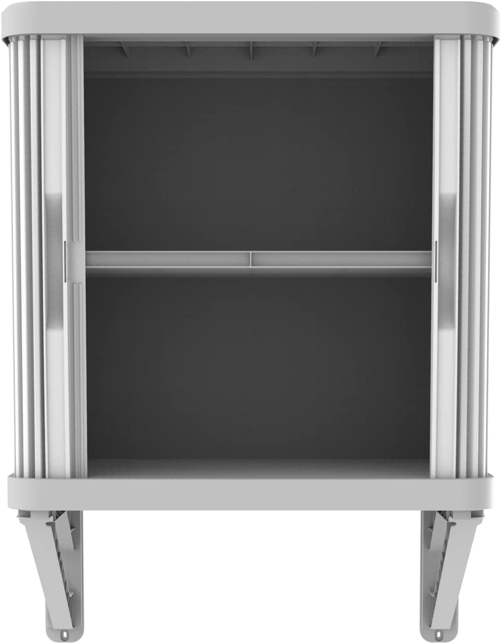 Terry, Rolling Space wall Cabin; wall Cabinet with Two Sliding Doors, Exterio...