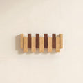 Wooden Wall Hooks,Beech Wood Coat Rack with Magnetic Closure with 4 Hooks, 45° Angle Rust-Proof Entryway Hooks for Sturdy Hanging, Eco-Friendly Finish for Hallway, Bedroom, Bathroom
