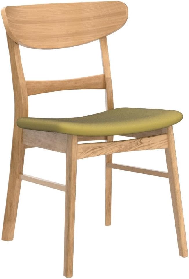 Christopher Knight Home Gloria Mid-Century Modern Dining Chairs (Set of 4), Green Tea and Natural Oak