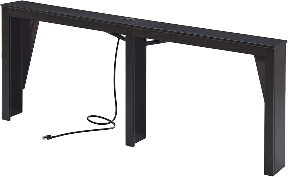MOHOPE 78.8" Long Console Table with Power Outlets, 7.9" Narrow Sof...