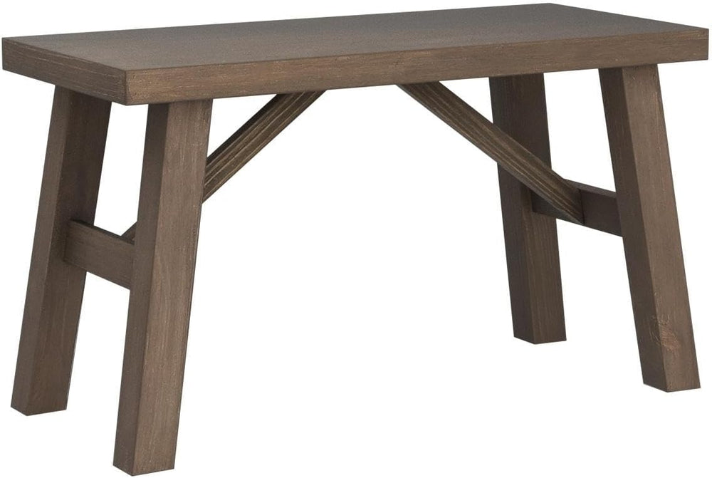 Wnutrees Sawmill Solid Wood Bench, 30" Farmhouse Entryway Bench, Natural...