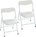 Heritage Kids Padded Folding Chair for Kids, Set of 2, White, Ages 3+