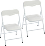 Heritage Kids Padded Folding Chair for Kids, Set of 2, White, Ages 3+