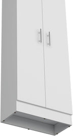 Contemporary Pantry Cabinet, Modern Storage Cabinet with 5 Internal Shelves and 2 Doors,for Kitchen Home