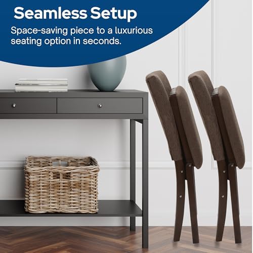 Stakmore Parson's Indoor Wooden Folding Dining Chairs, Espresso, Set of 2