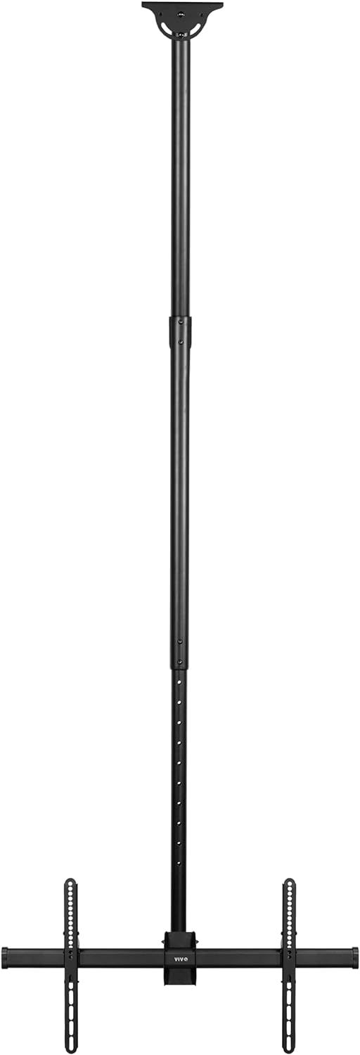 VIVO Black TV Ceiling Mount for 37 to 90 inch Screens, MOUNT-VC90-10 | Full S...