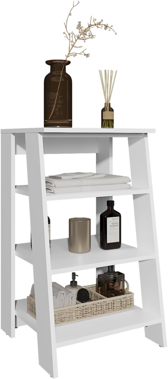 BATHBI 30" High 4-Tier Ladder Shelf Organizer