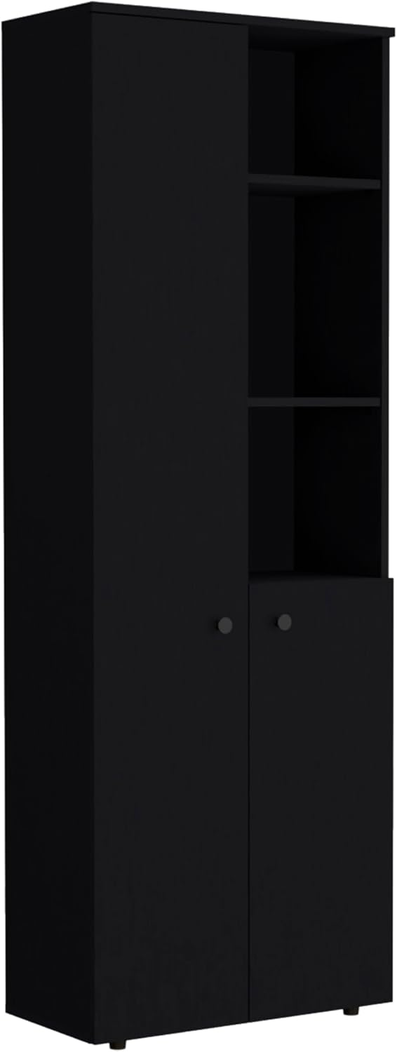 Riner 67" Slim Pantry Cabinet, 5-Tier Storage Shelves with Doors for Kit...