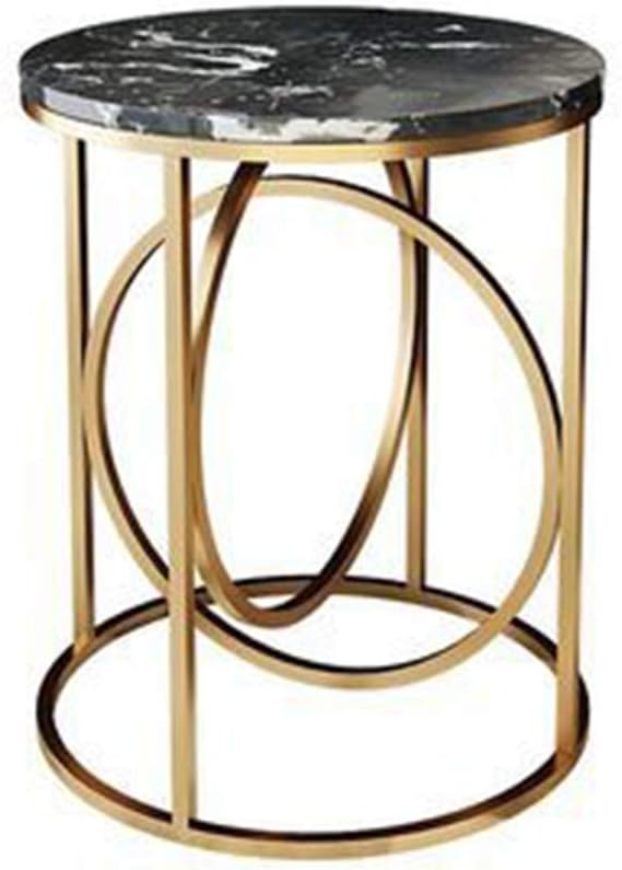 Telephone Table, Marble Side Table Round Coffee Table Telephone Table for Liv...