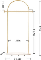 Gold Clothing Rack, Modern Clothes Rack with Shelf, Heavy Duty Freestanding Coat Rack, Metal Coat Hanger Stand with Hooks for Boutique Office