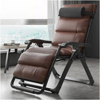 Adjustable Gravity Lounge Chair Recliners Folding Patio Lounge with Removable Pillow for Outdoor Indoor(A+Cushion C)