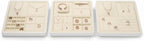 Oirlv Microfiber Jewelry Pendant Display Tray Jewelry Necklace Organizer Display Tray(Beige)
