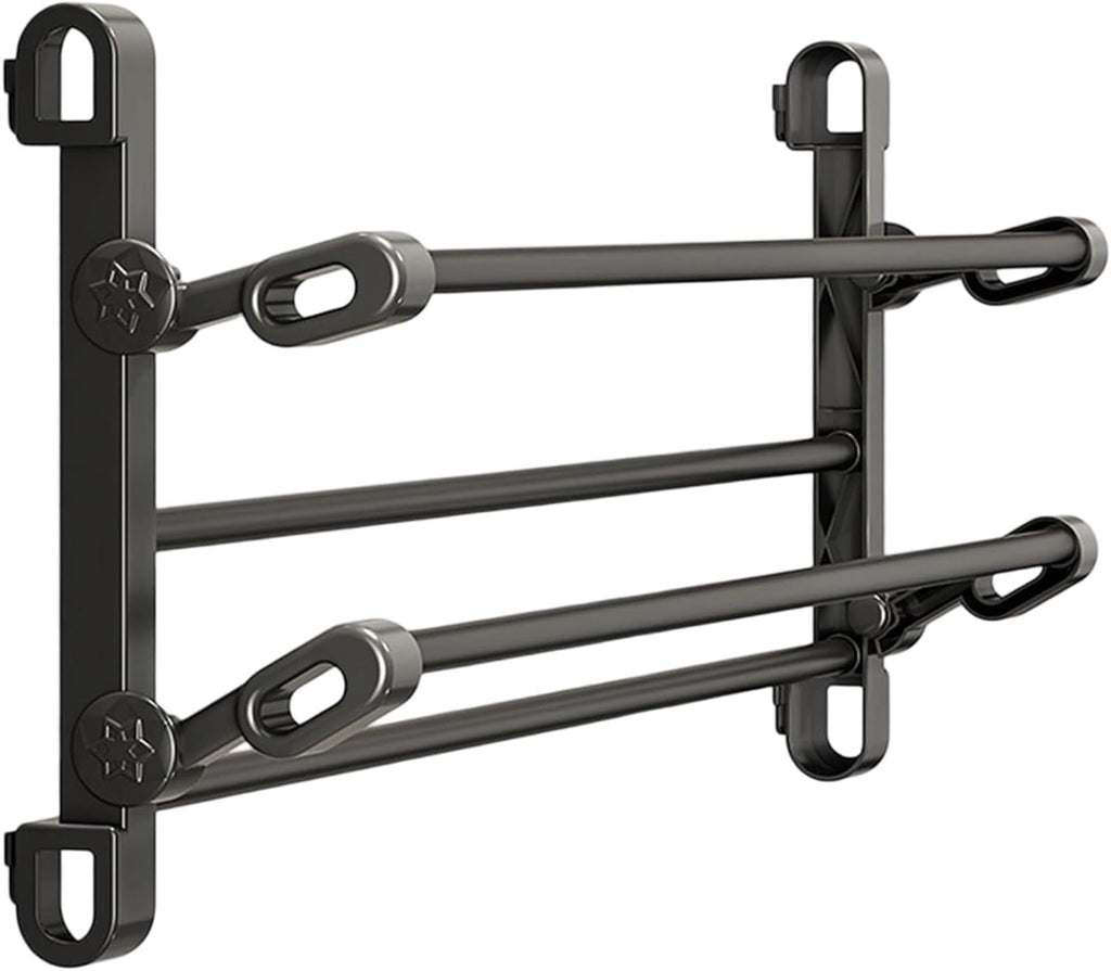 Portable Space Saving Wall Shoe Rack Foldable 2 Tiers Designs for Slipper and Light Shoes Without Drill Installation Multifunctional Shoe Rack