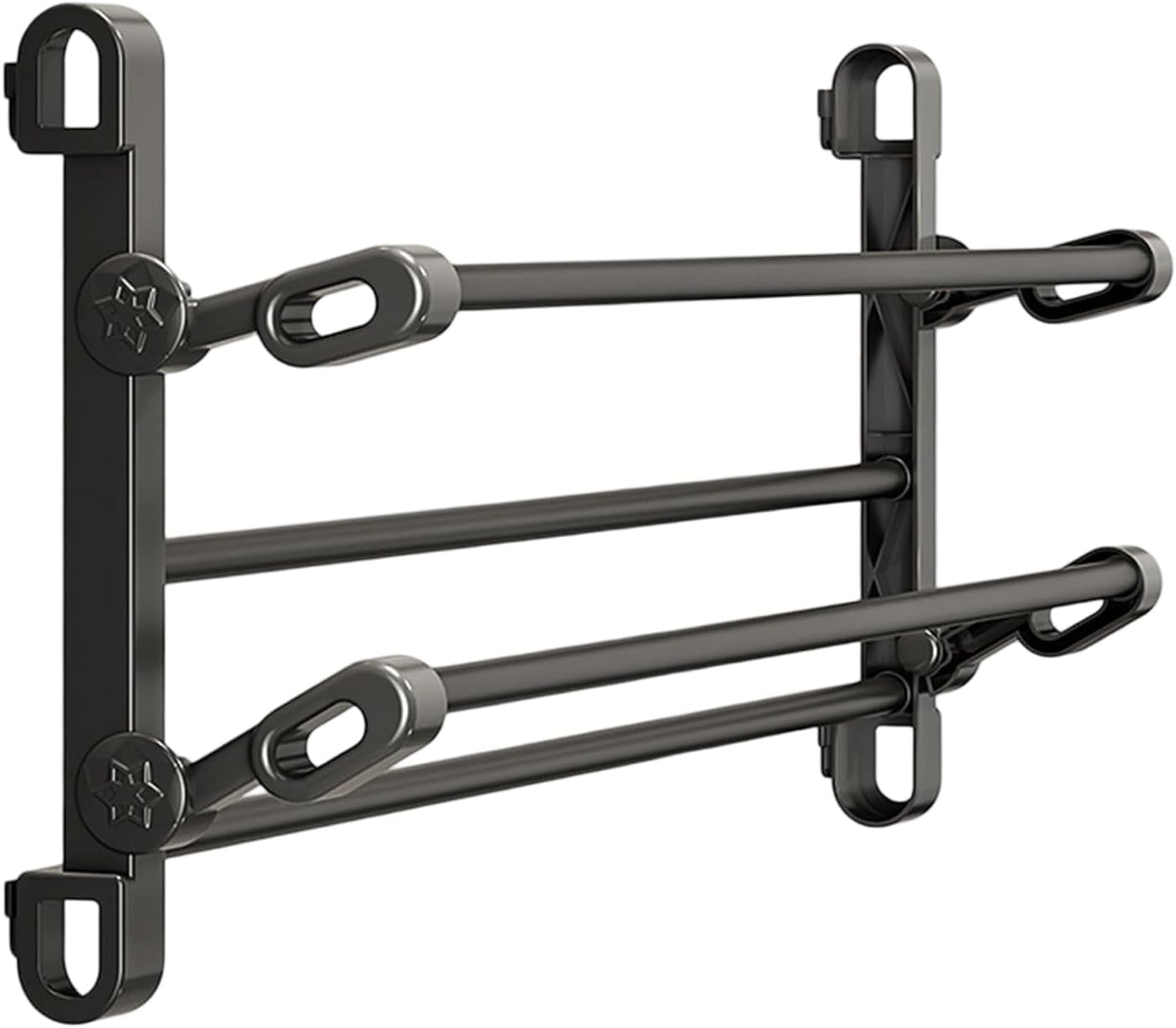 Portable Space Saving Wall Shoe Rack Foldable 2 Tiers Designs for Slipper and Light Shoes Without Drill Installation Multifunctional Shoe Rack