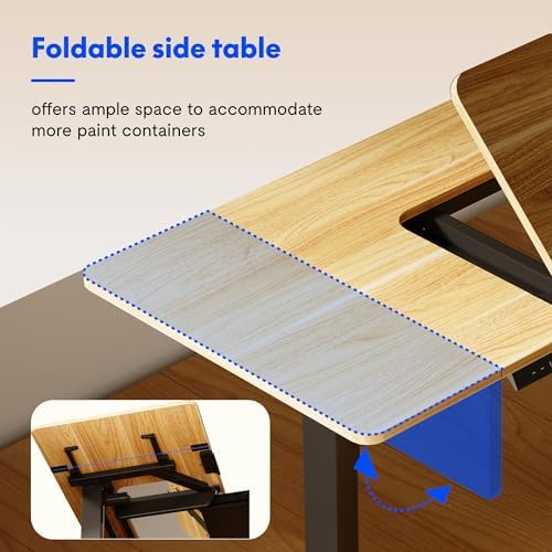 FLEXISPOT Electric Drafting Table Adjustable Height 47.2"x23.6" Sta...