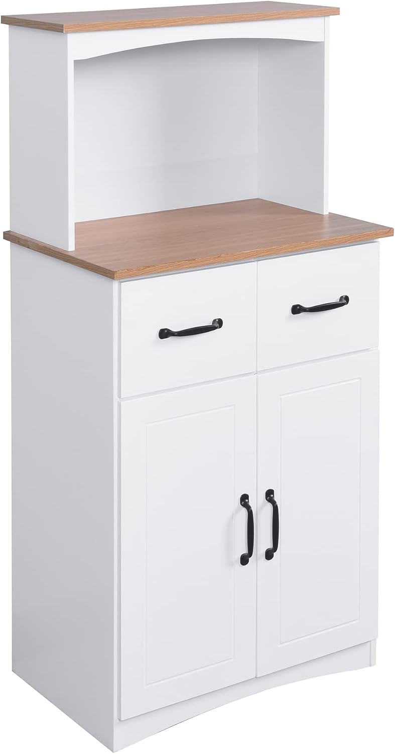Kitchen Pantry Storage Cabinet Bar Cabinet Cupboard with Storage Drawers and ...