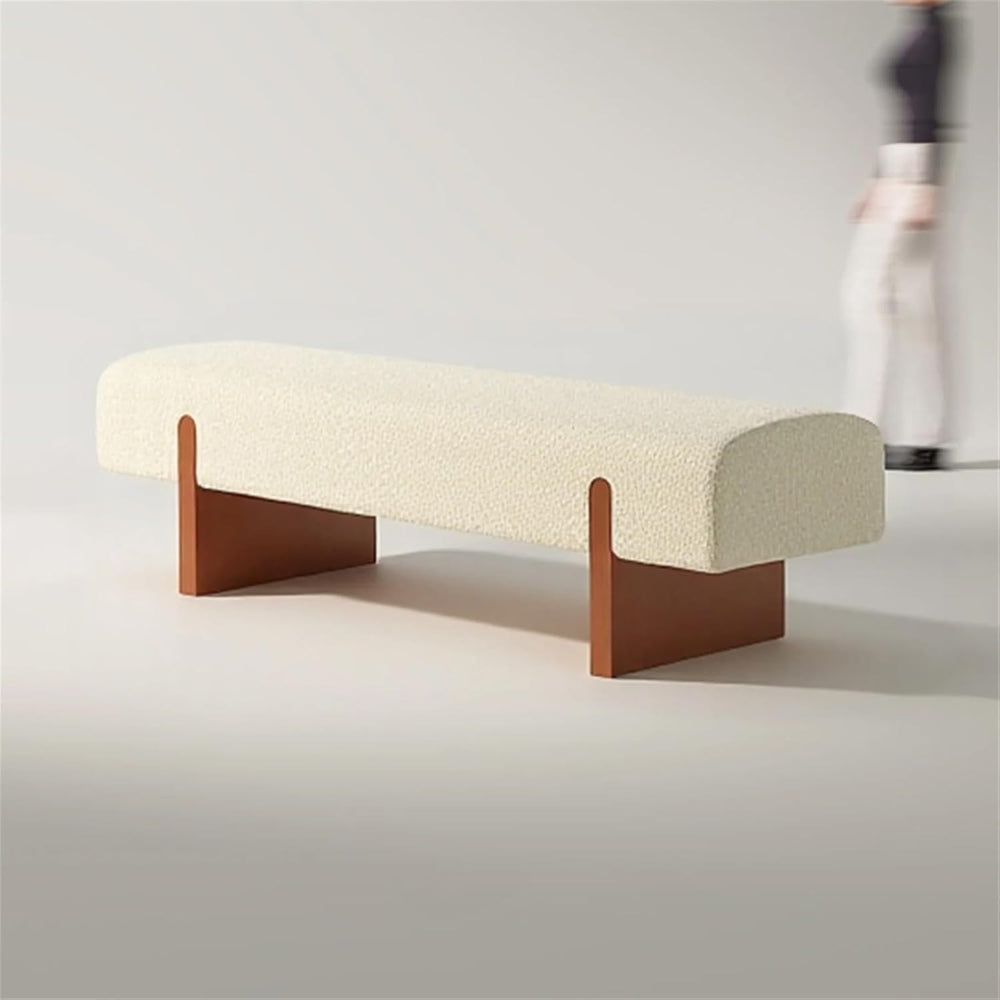 Modern Wooden Bed end Bench Dining Table Upholstered Shoe Changing Dressing R...