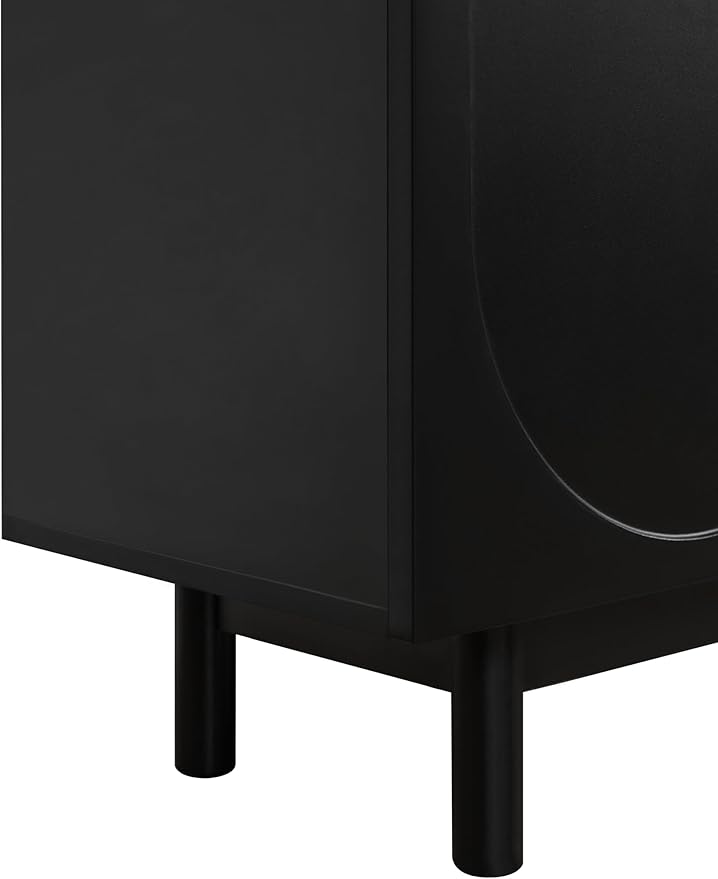 Ball & Cast Modern TV Stand with Arch Cabinets for TVs up to 78", Mi...