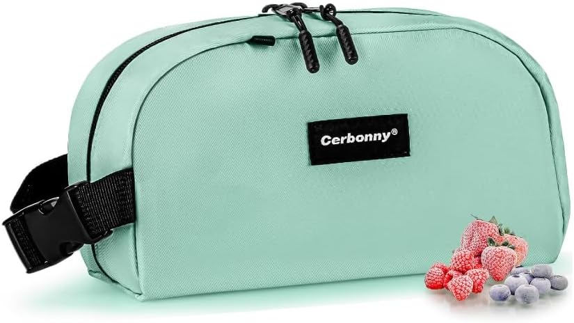 Cerbonny Small Cooler Bag Freezable Lunch Bag for Work School Travel, Leak-proof, 3.5L, Mint Green