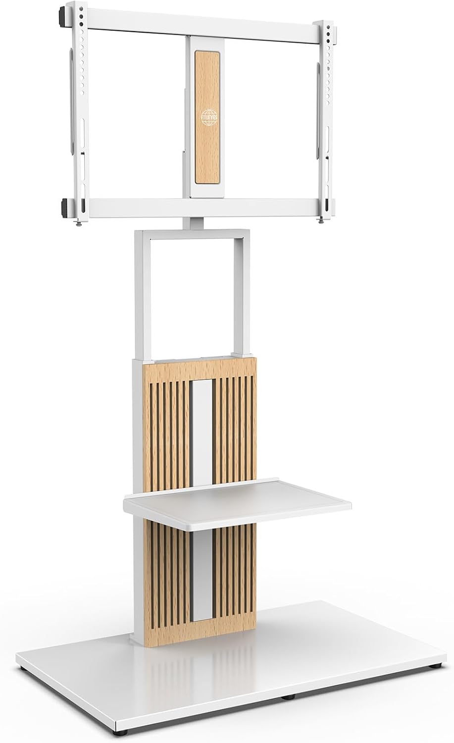 FITUEYES Storage Shelf Designed for Zen/Cantor Series Floor TV Stand, White