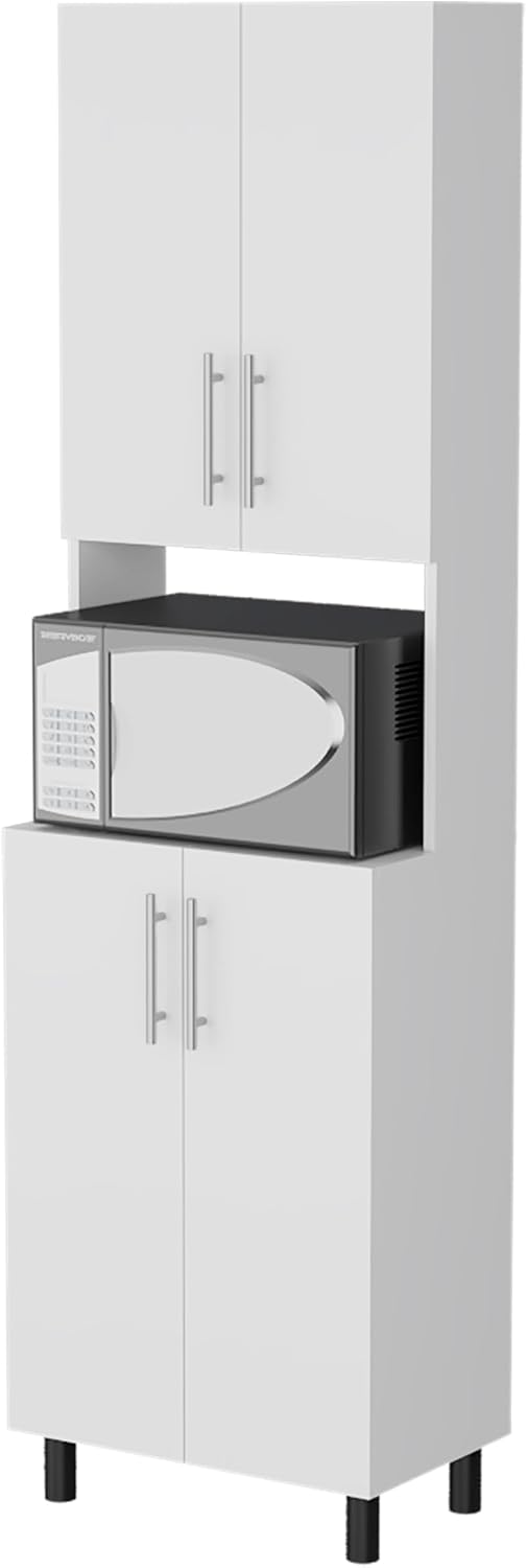 22.2" D*13.2" W*70.86" H Freestanding Kitchen Pantry with 2 Sh...