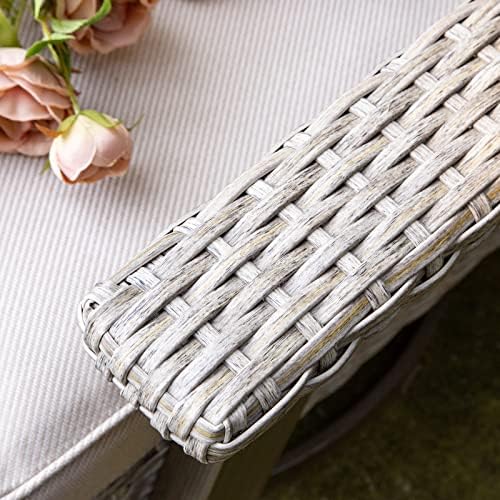 Joyside Outdoor 360° Swivel Rocker Patio Chairs Sets of 2 and Matching Side T...