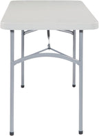 Office Star Resin Multipurpose Rectangle Folding Table for Indoor or Outdoor Use, 4 Feet x 2 Feet