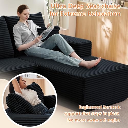Sectional Couches for Living Room Cloud Couch Sofa with L-Shape Couch in a Bo...