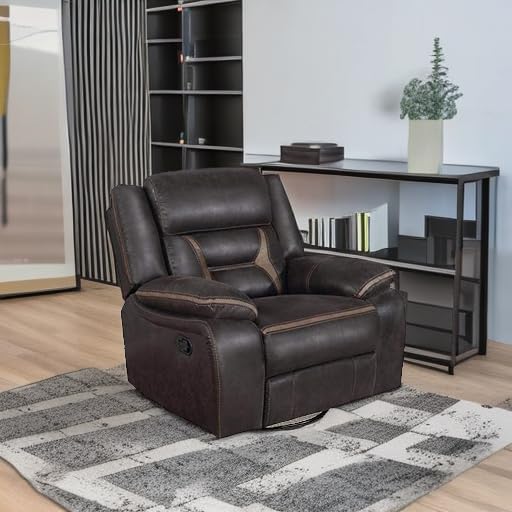 Coaster Home Furnishings - Greer - Leatherette Upholstered Swivel Glider Recl...