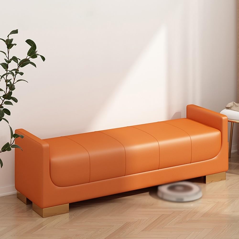 Modern Bed End Stool Bedroom Small Apartment Simple Nordic Fabric Living Room...