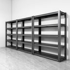 32" W Garage Shelving,5-Tier Heavy Duty Shelving Unit,3000LBS Adjustable Metal Storage Shelves,Storage Rack Units for Industrie,Shed,Warehouse,Basement,Black,32" W x 16" D x 63" H