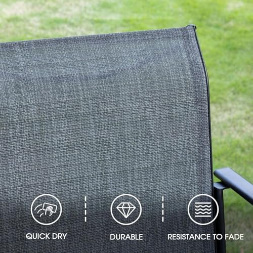 VICLLAX 5 Pieces Patio Dining Set, Outdoor Furniture Set Includes 1 Square Ou...