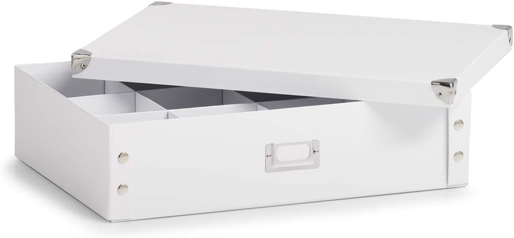 Zeller 17769 44.5 x 31.5 x 11 cm Belt and Tie Box Cardboard, White