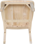 Set of Two Cafe Dining Chairs, Unfinished