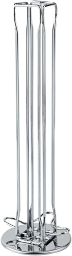 Restaurantware Restpresso 4.5 x 14.6 Inch Coffee Capsule Holder 1 Durable Pod Carousel - Holds 40 Nespresso Capsules 360-Degree Rotatable Iron Espresso Pod Organizer Pods Not Included
