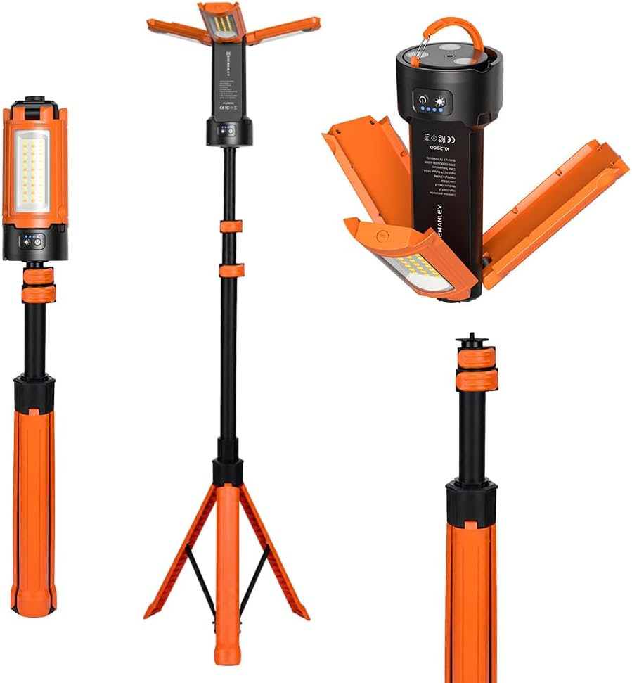 15000 mAh Camping Light with Stand Work Light Camp Lanterns