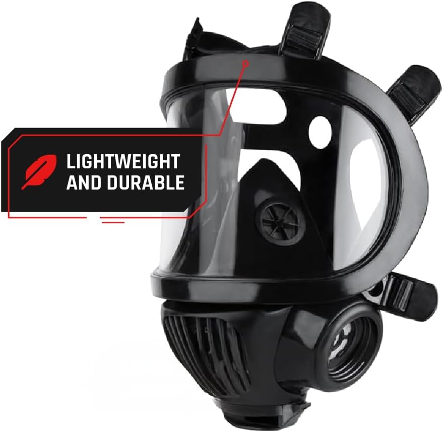 Parcil Distribution Survival & Tactical Full Face Respirator Mask - Impac...