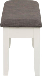 Powell Furniture Jane Storage, Antique White Dining Bench,