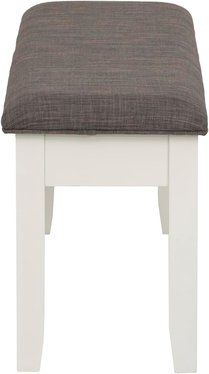 Powell Furniture Jane Storage, Antique White Dining Bench,