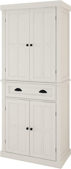 Modern Kitchen Pantry Storage Cabinet, 4 Doors and 2 Adjustable Shelves, for Dining Living Room,for Kitchen Home
