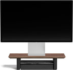 Raico Desk Cockpit Shelf Monitor Stand System Dual Screen Setup Wood Large Desk Accessory Organizer Unit (Walnut, Small | 18.8 Inches)