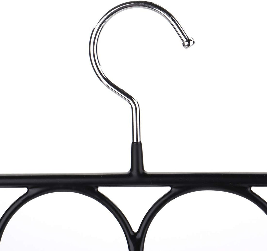 Tosnail 3 Pack Total 48 Rings Steel Non-Slip Tie Hanger Scarf Hangers Scarf Organizer Scarf Holder Legging Hanger Closet Space Saver