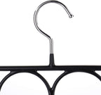 Tosnail 3 Pack Total 48 Rings Steel Non-Slip Tie Hanger Scarf Hangers Scarf Organizer Scarf Holder Legging Hanger Closet Space Saver